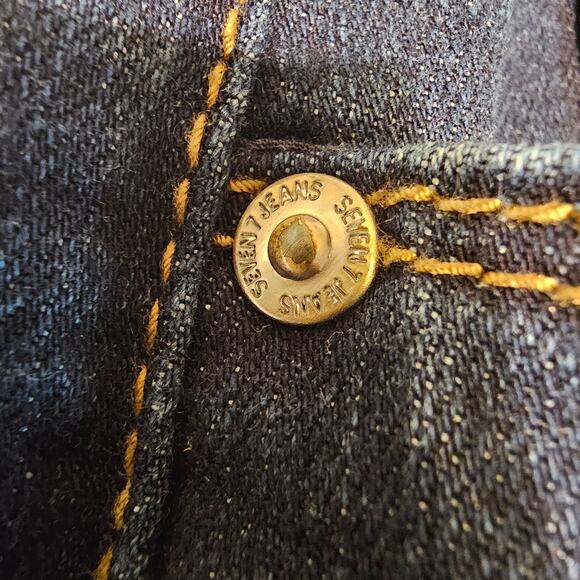 Seven7 Jeans Women’s Montreal Dark Wash Tummyless High Rise Skinny Sz 14 - Picture 9 of 15